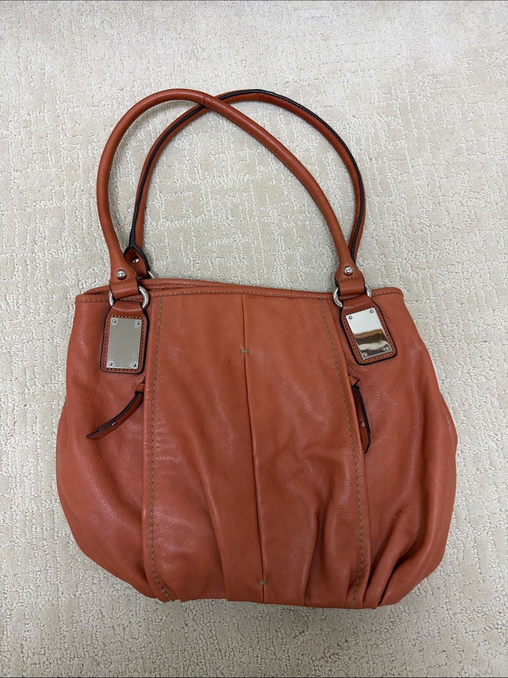 Clark’s Classic Women's leather Tote Bag in Warm Rust